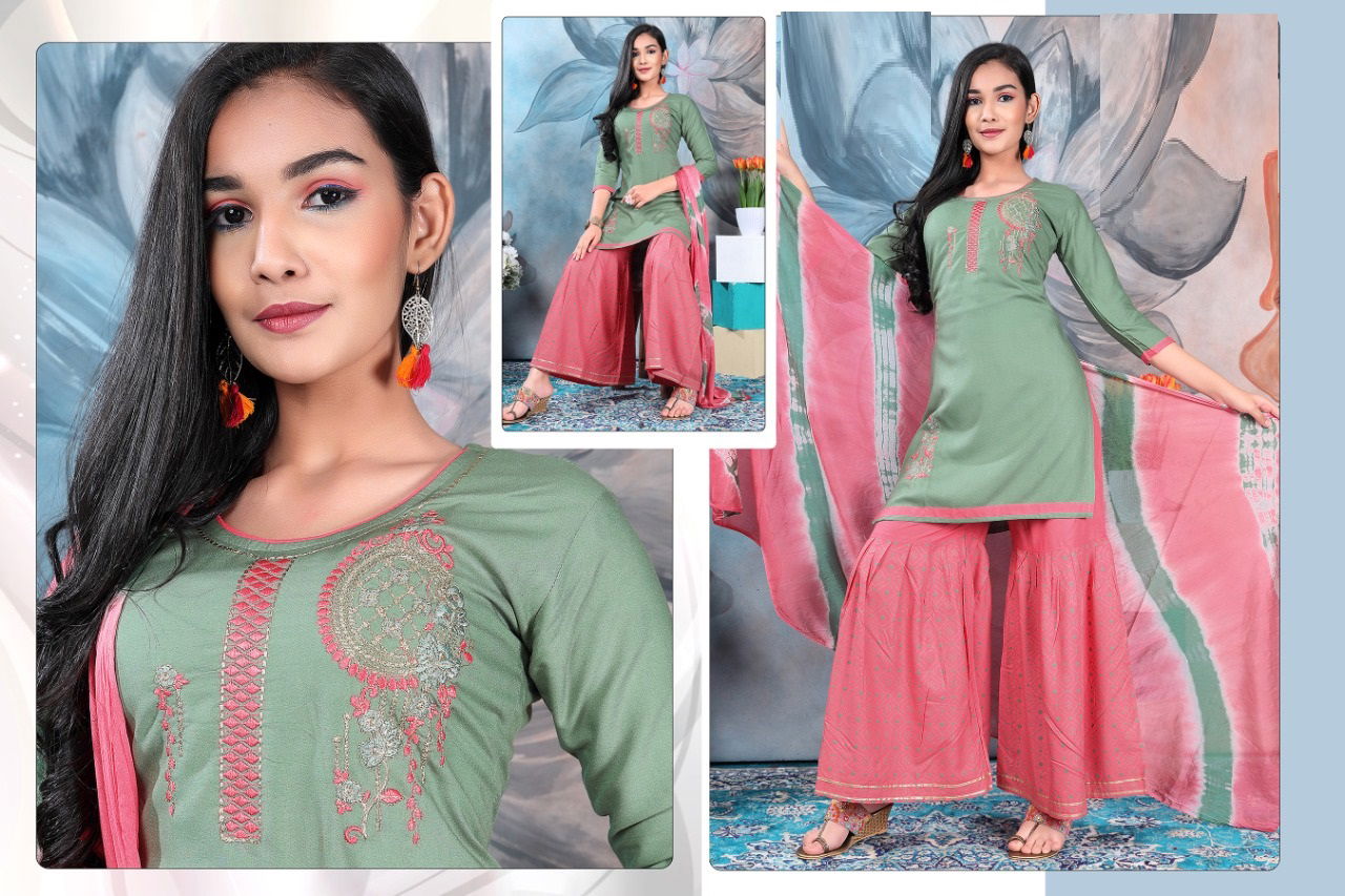 Jiyanshi 8052 Girls Wear Readymade Suits Catalog
